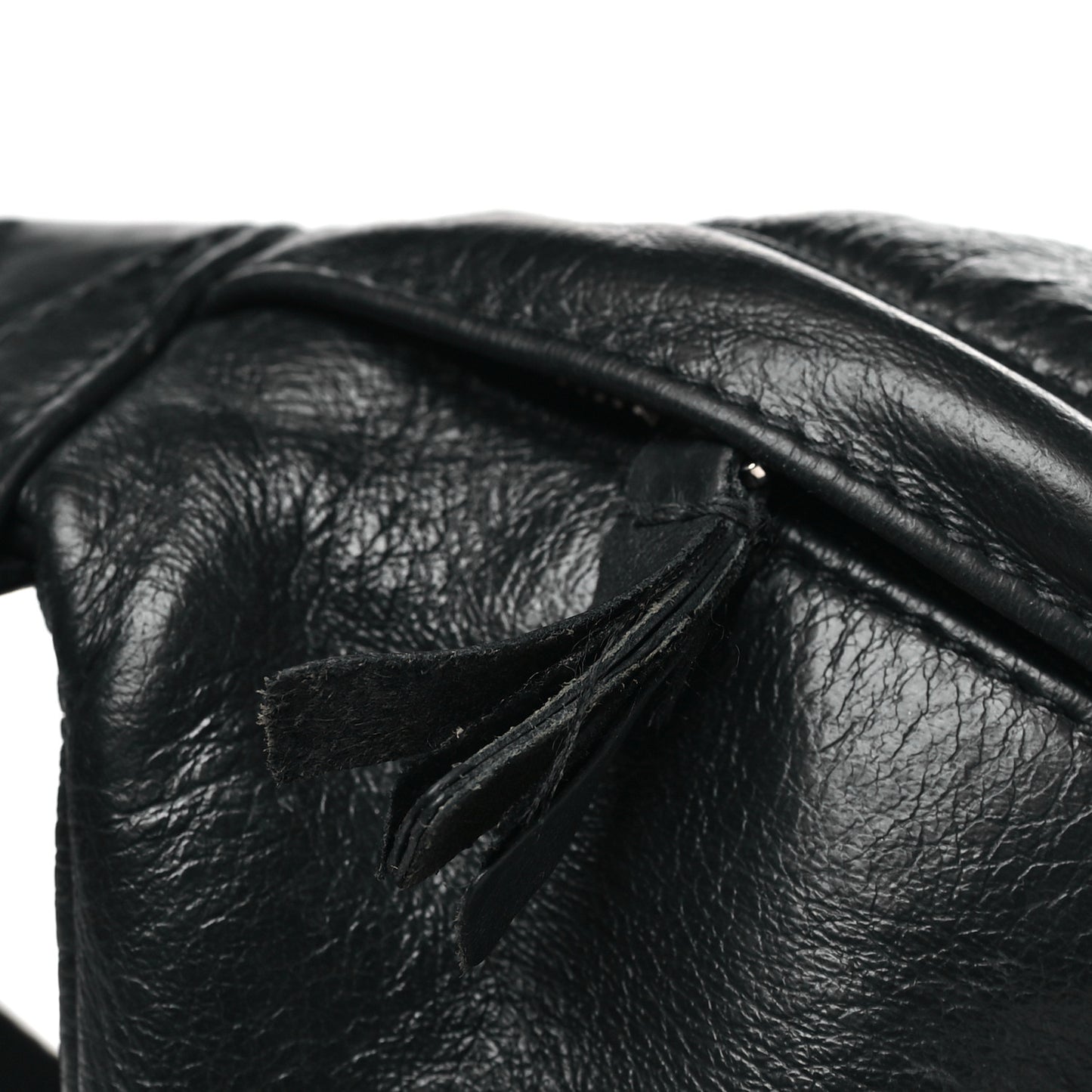 Smooth Calfskin Logo Large Everyday Beltpack Black White