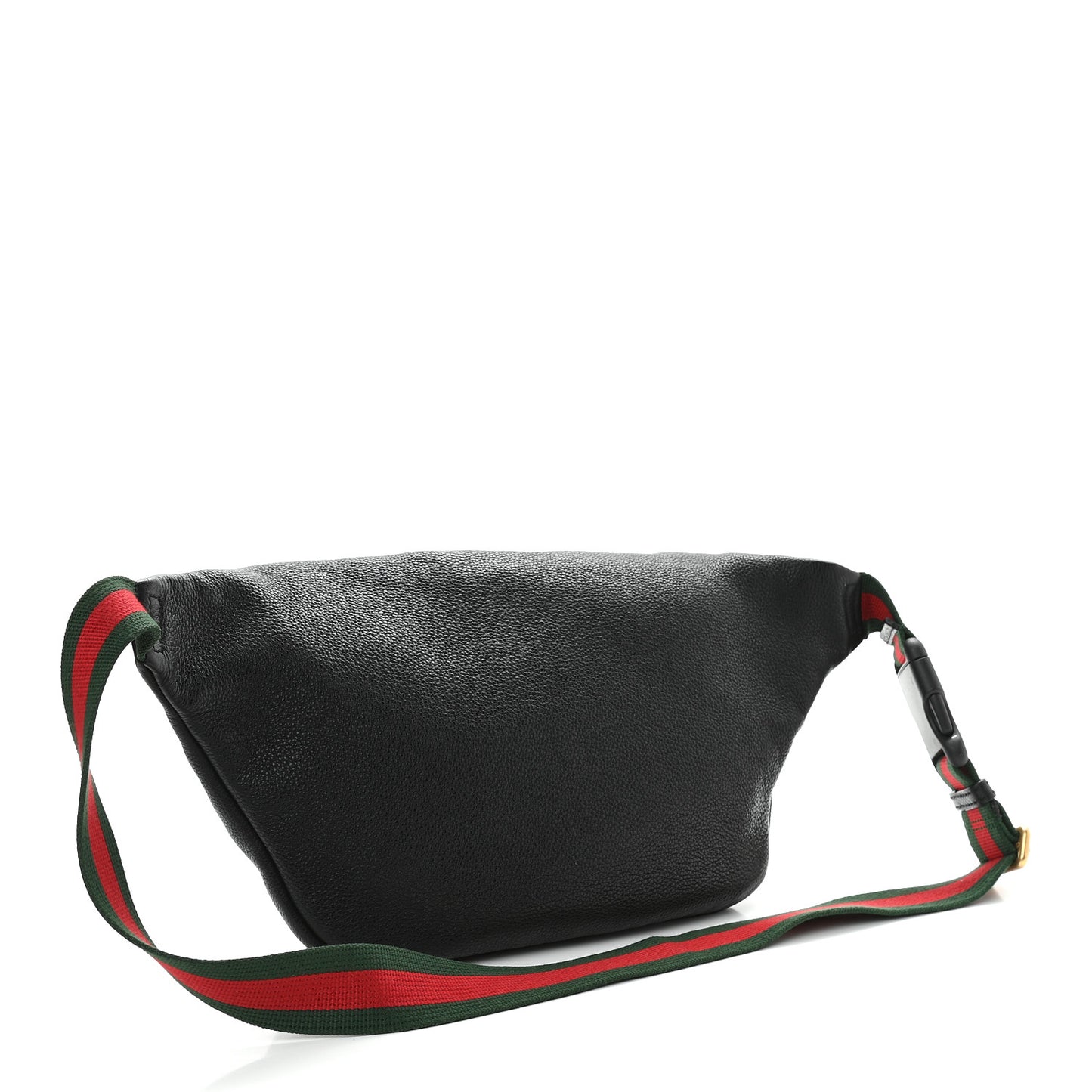 Grained Calfskin Logo Belt Bag Black