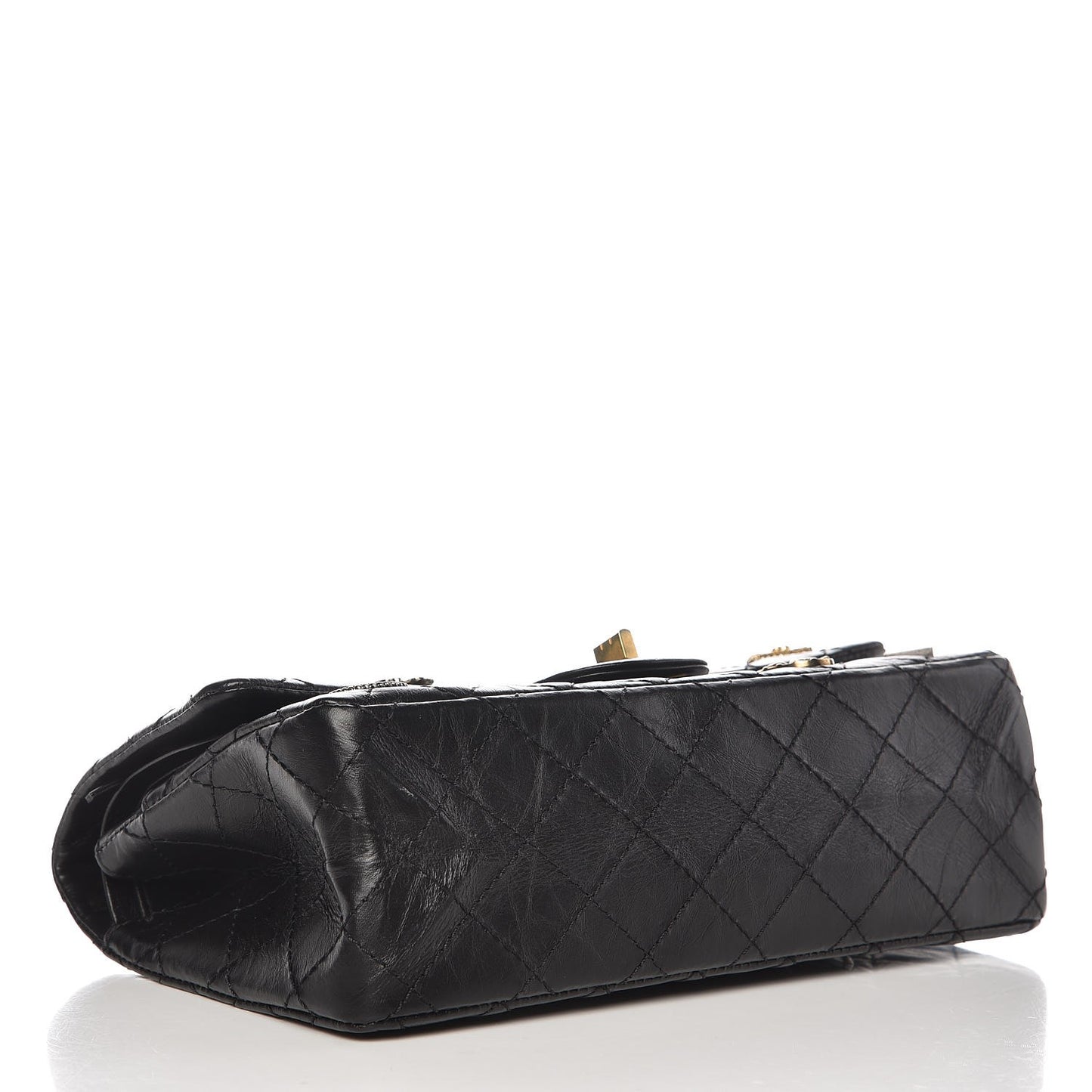 Aged Calfskin Quilted Casino 2.55 Reissue 225 Flap Black