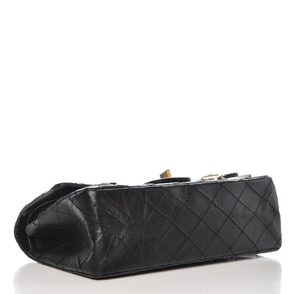 Chanel Aged Calfskin Quilted Casino 2.55 Reissue 225 Flap Black 5 of 10
