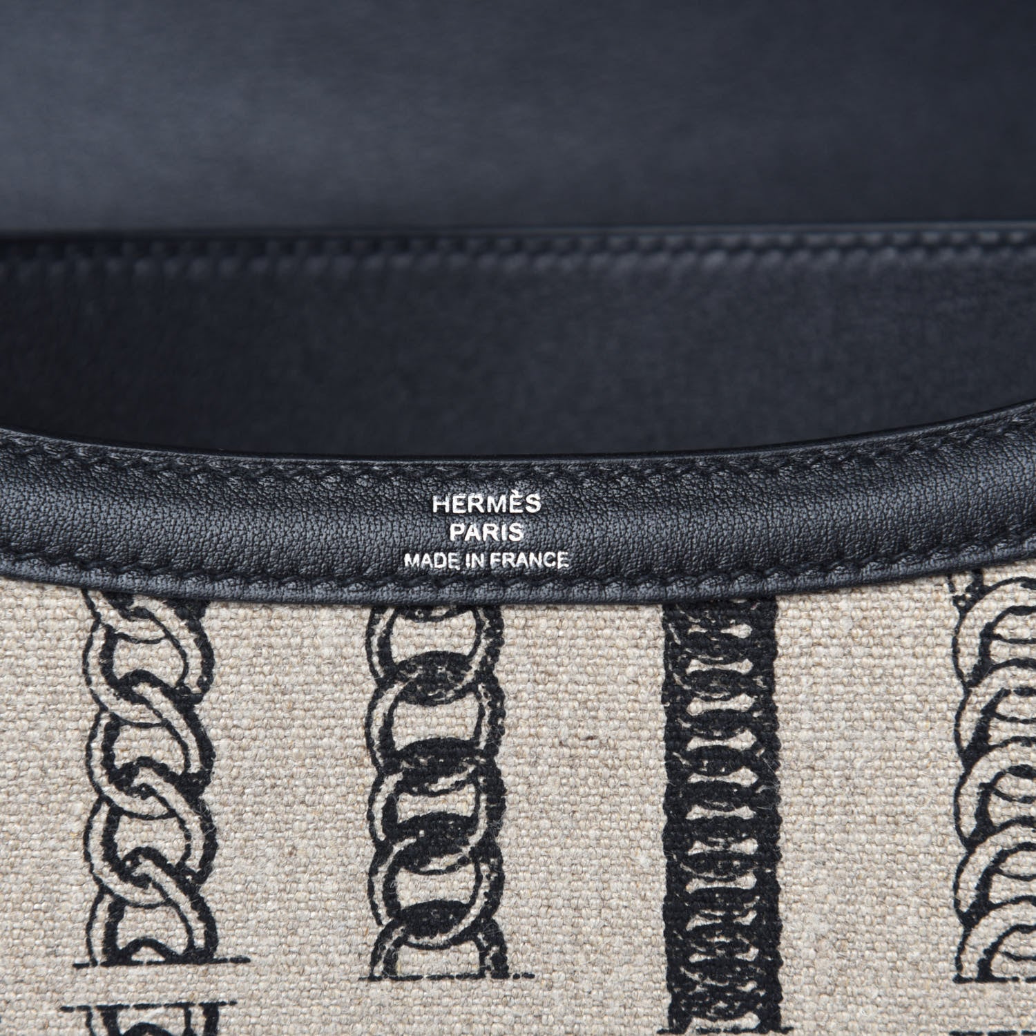 Hermes Swift Toile Dechainee Constance 24 Ficelle Black 8 of 11