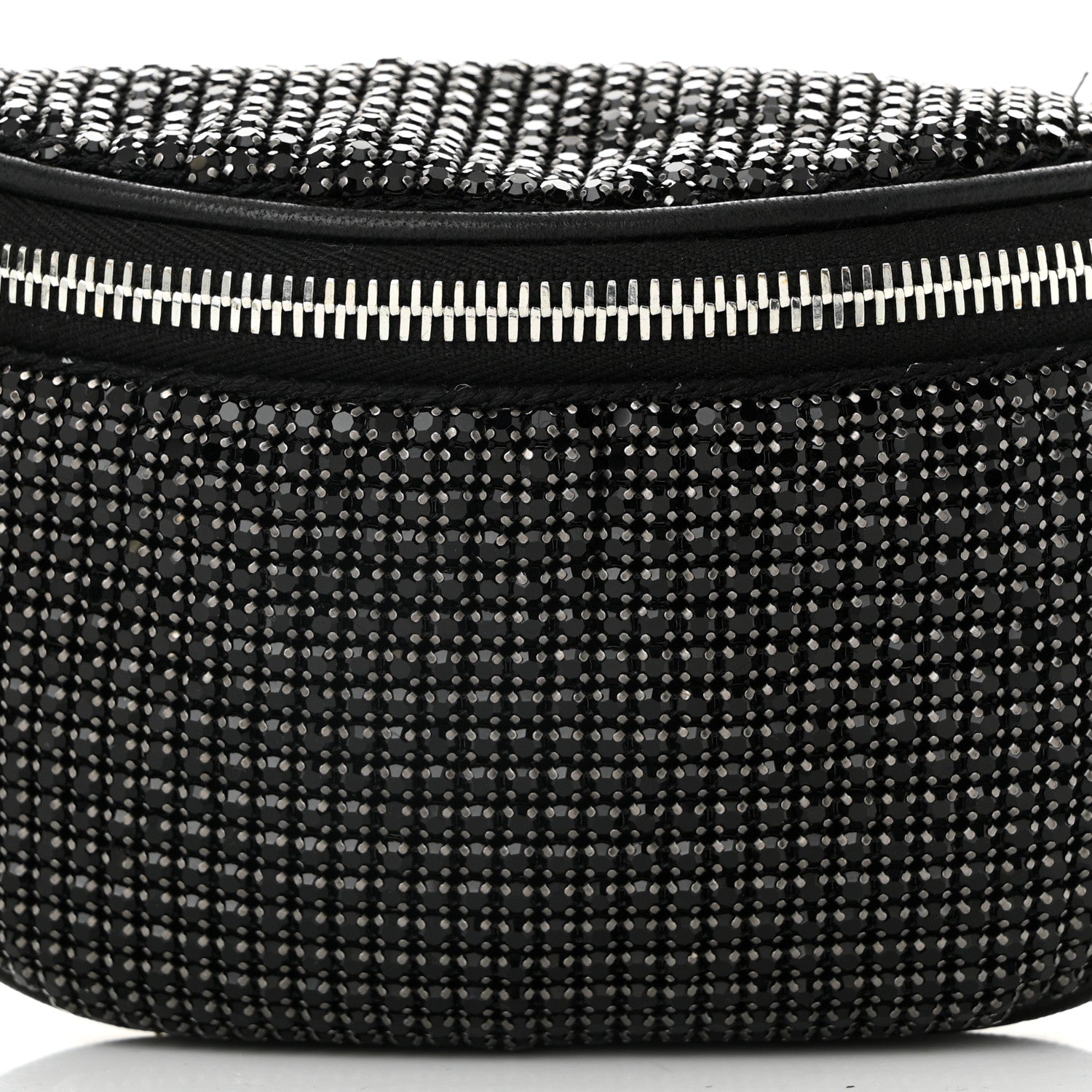 Alexander Wang Rhinestone Mesh Mini Attica Belt Bag Black 7 of 11