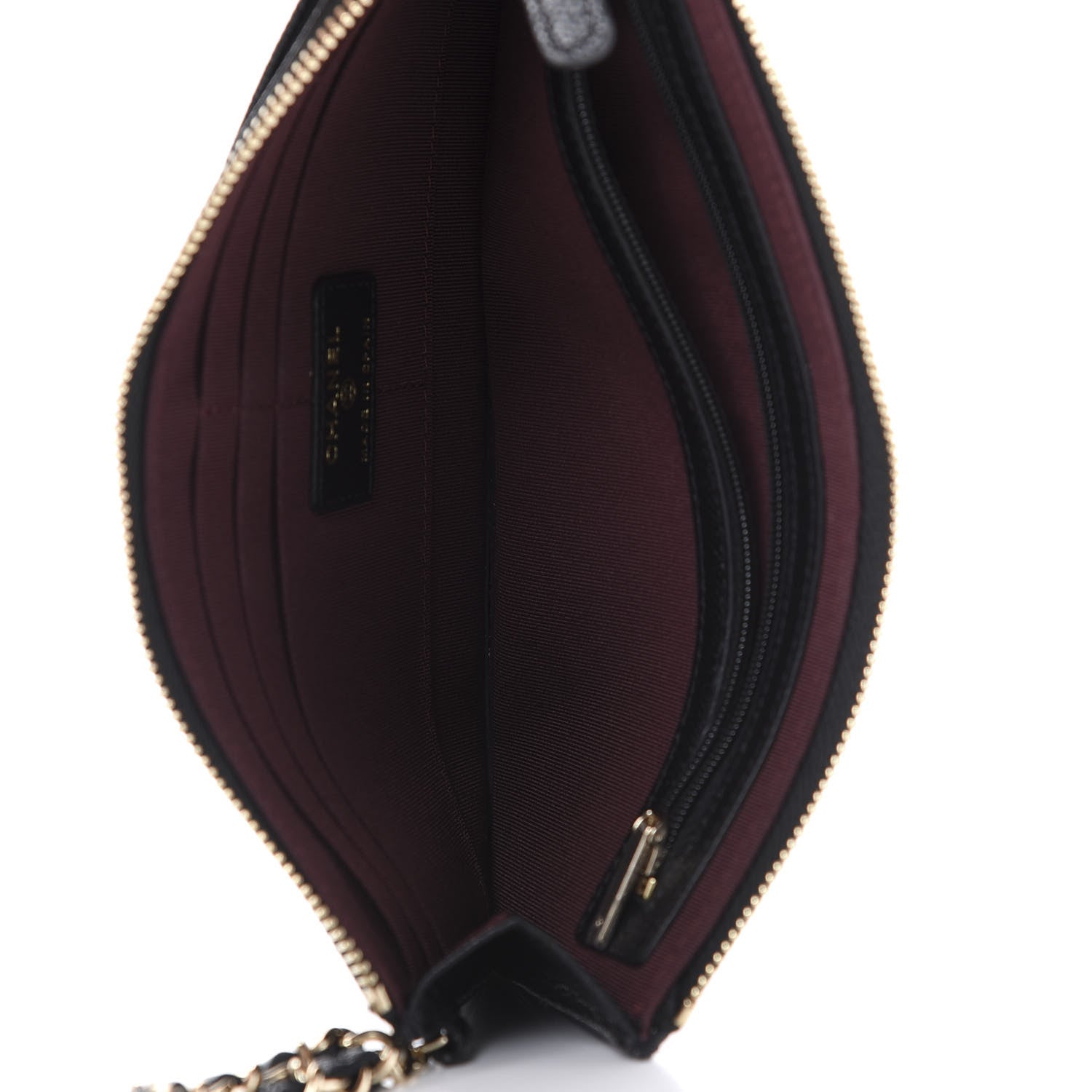 Chanel Caviar Quilted Classic Pouch With Handle Black 5 of 8