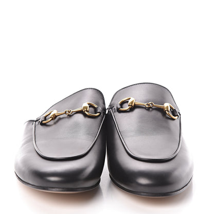 Gucci Calfskin Womens Princetown Slippers 37.5 Black 2 of 7