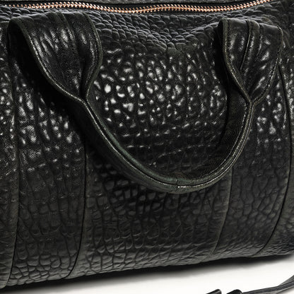 Alexander Wang Pebbled Lambskin Rocco Black w Rose Gold Hardware 7 of 10