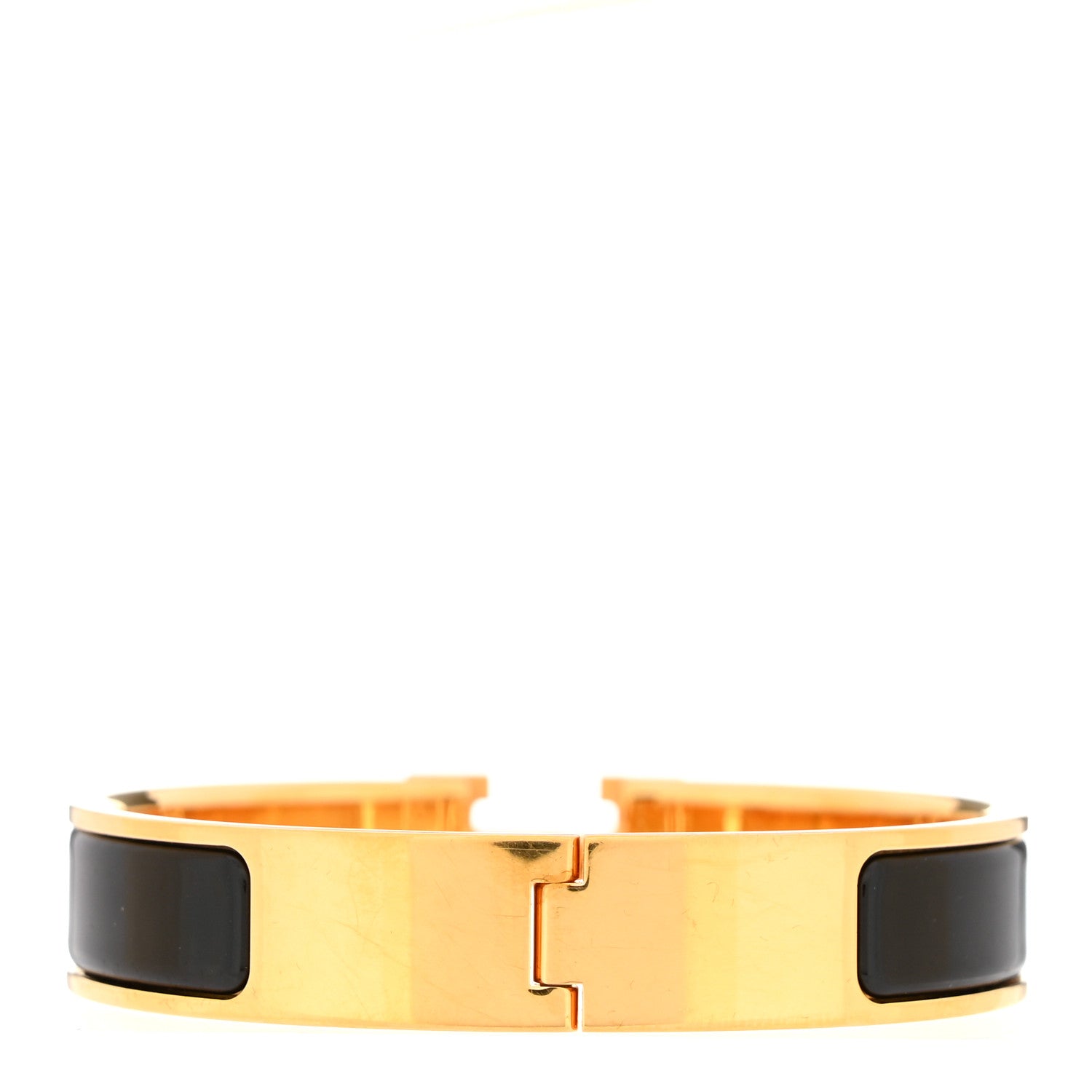 Hermes Enamel Narrow Clic Clac H Bracelet PM Black 3 of 5