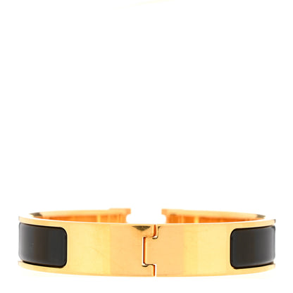 Hermes Enamel Narrow Clic Clac H Bracelet PM Black 3 of 5