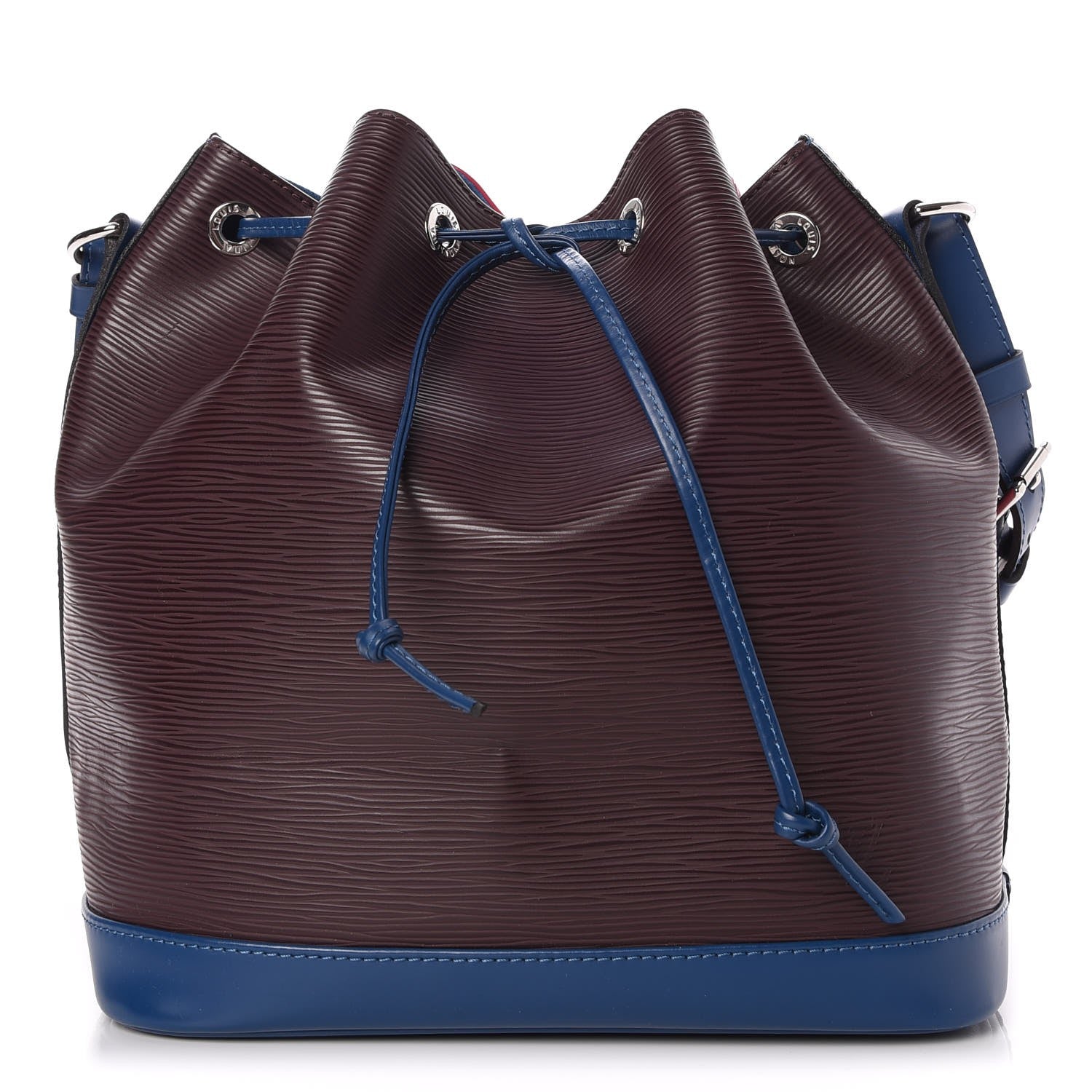 Louis Vuitton Epi Tri-Color Petit Noe NM Quetsche Fuchsia Saphir 1 of 7