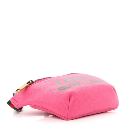 Gucci Grained Calfskin Small Logo Belt Bag Box Pink Green 4 of 10