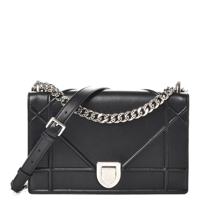 Christian Dior Lambskin Medium Diorama Flap Bag Black 1 of 8