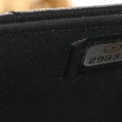 Chanel Lambskin Quilted CC Pearl Crush Wallet on Chain WOC Black 7 of 10