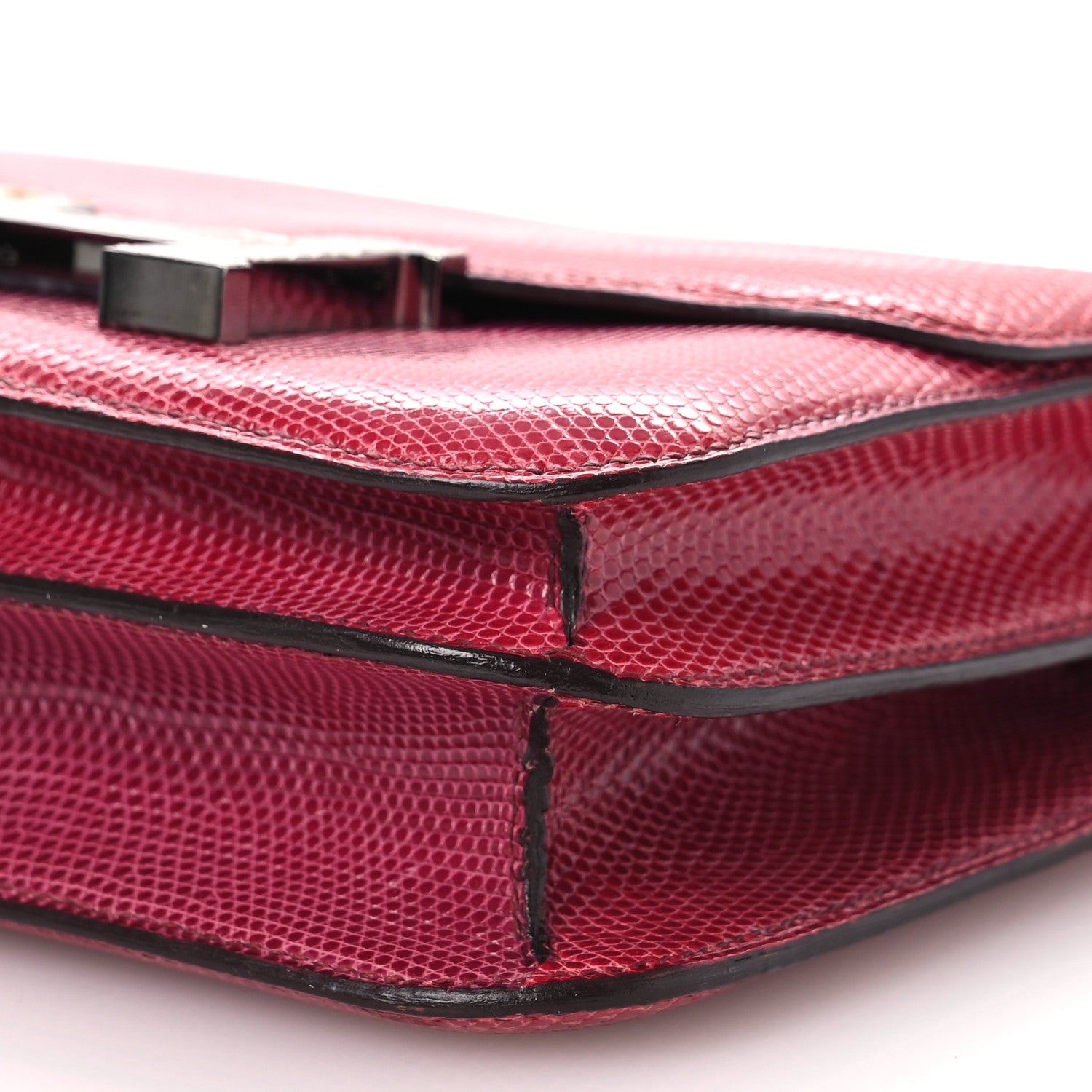 Hermes Lizard Constance 18 Fuchsia 10 of 13