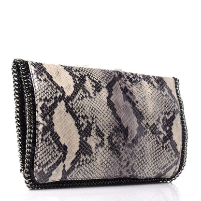 Stella McCartney Eco Python Falabella Fold Over Clutch Grey 3 of 12