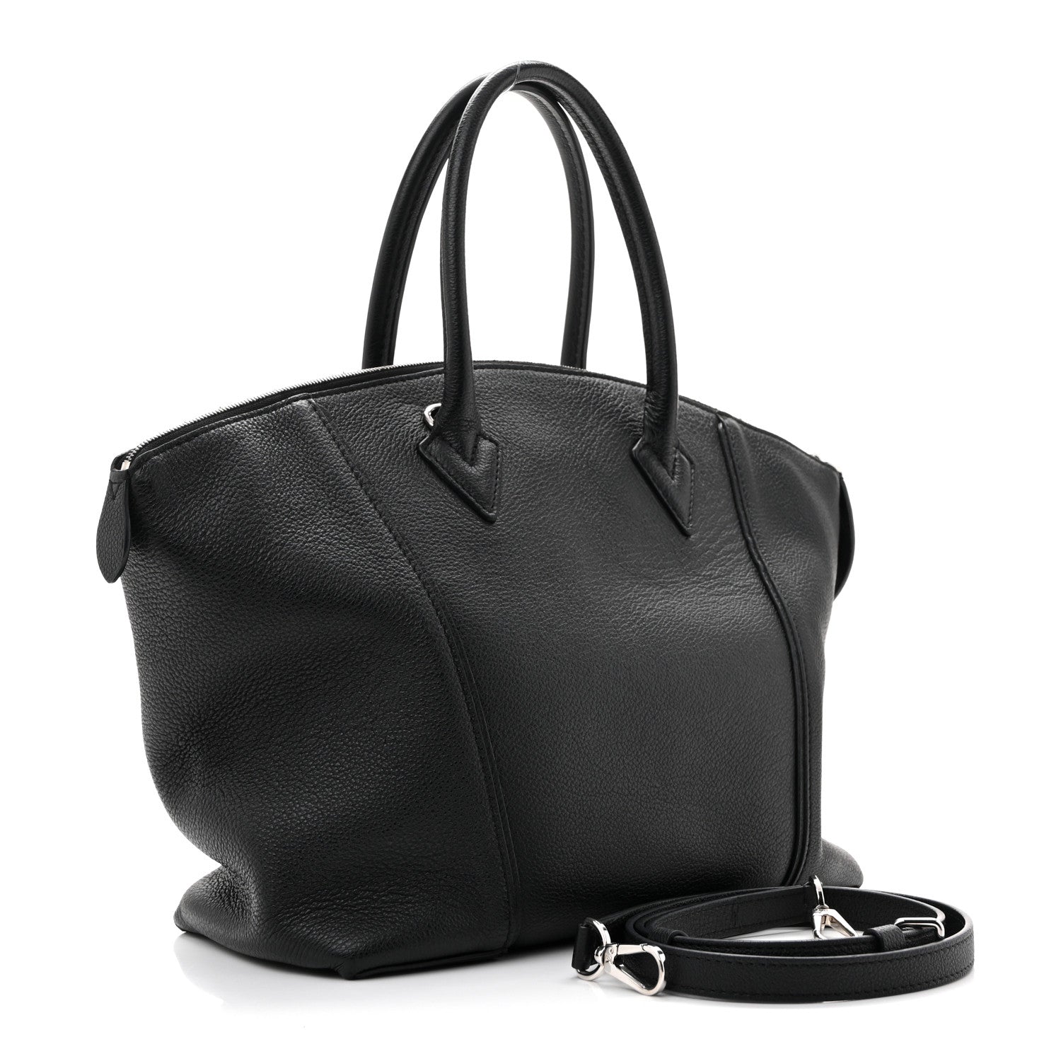 Louis Vuitton Veau Cachemire Soft Lockit PM Black 3 of 15