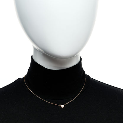 Cartier 18K Pink Gold Diamond LM D'Amour Pendant Necklace 2 of 6