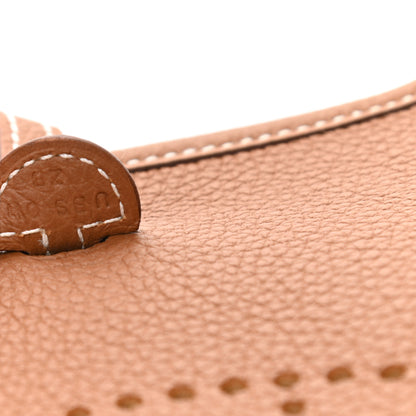 Hermes Taurillon Clemence Evelyne TPM Gold 7 of 10