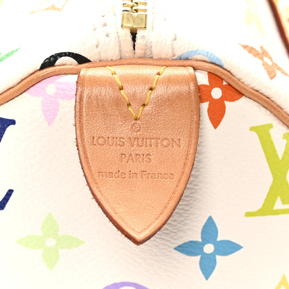 Louis Vuitton Monogram Multicolor Speedy 30 White 6 of 9