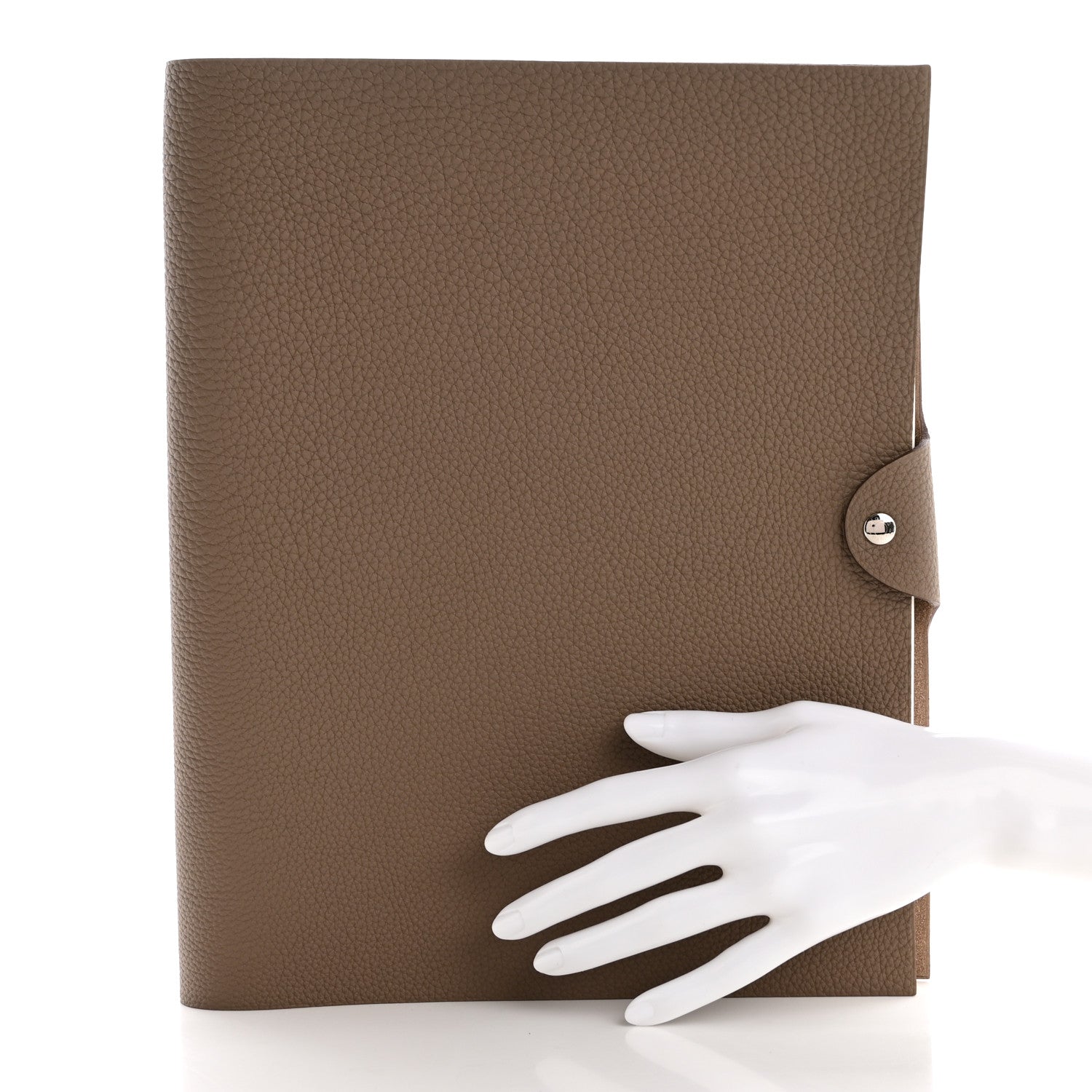 Hermes Togo Ulysse GM Notebook Cover Etoupe 2 of 10