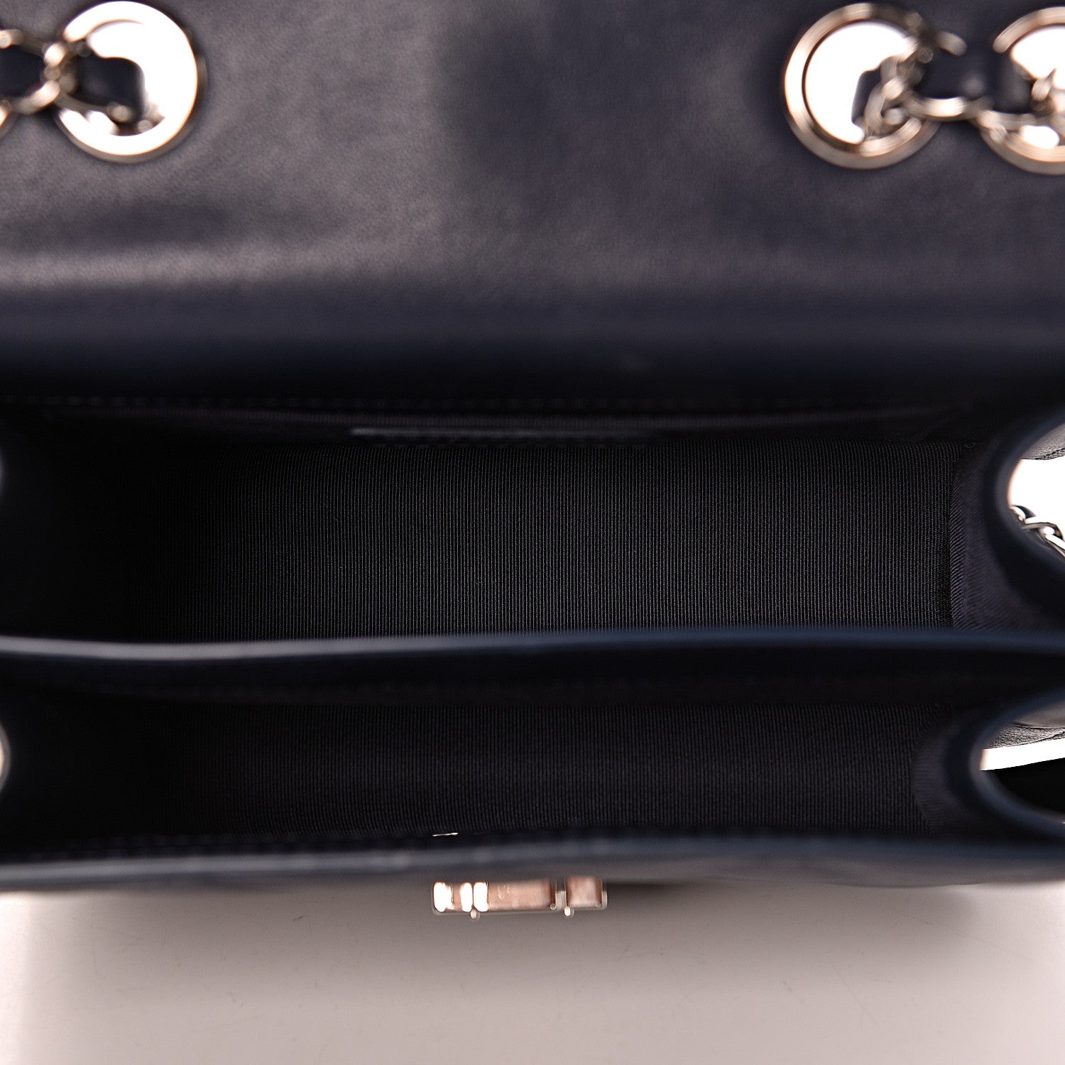 Chanel Goatskin Quilted Small CC Box Flap Navy 5 of 13