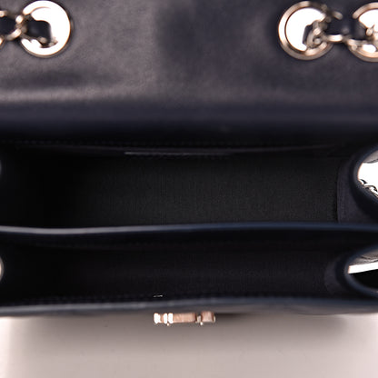 Chanel Goatskin Quilted Small CC Box Flap Navy 5 of 13