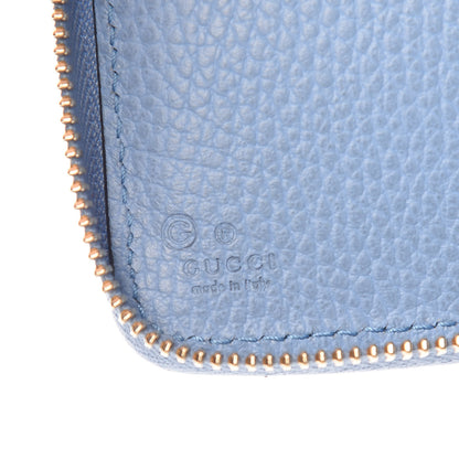 Gucci Dollar Calfskin Medium GG Zip Around Wallet Mineral Blue 6 of 8