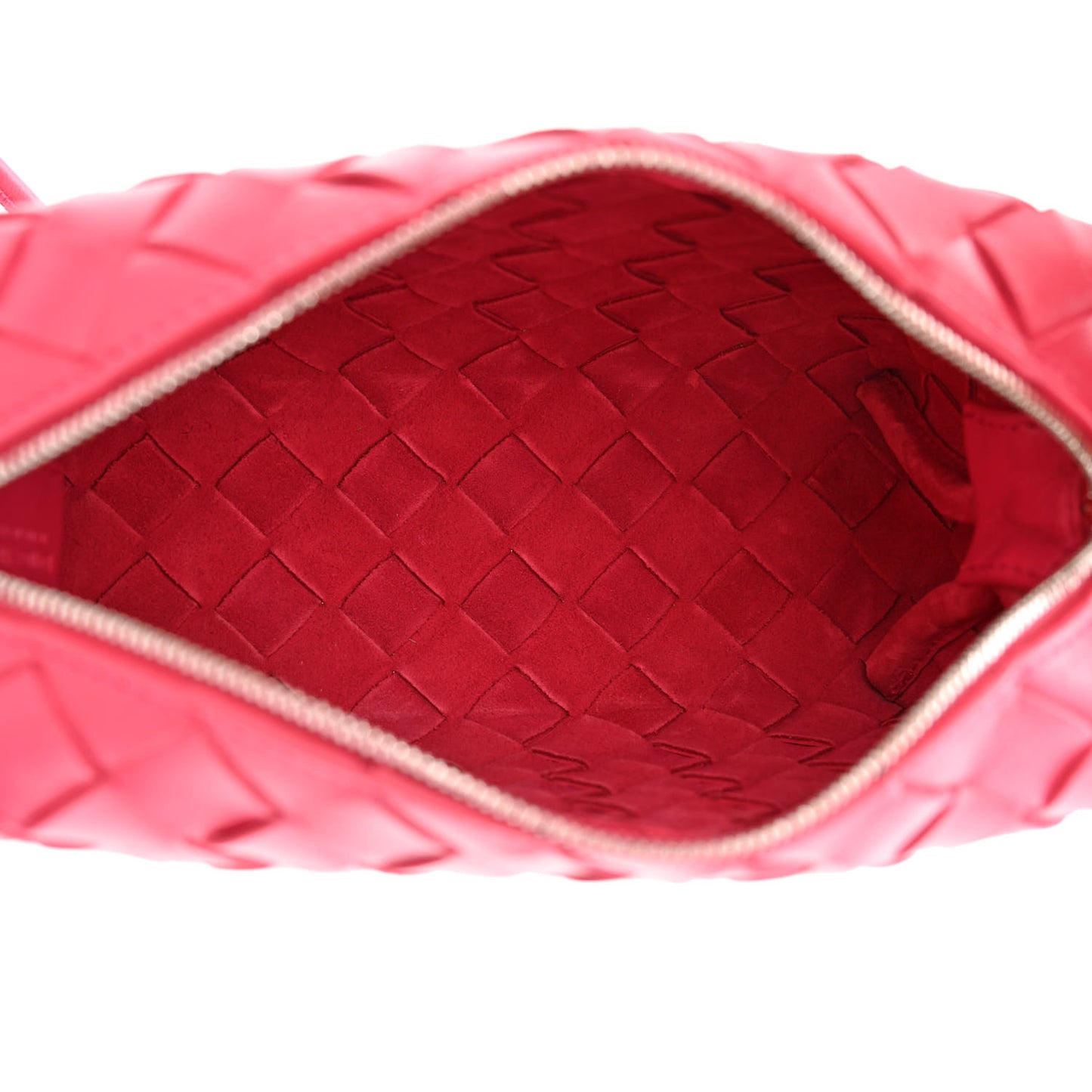 Nappa Intrecciato Mini Loop Camera Bag Cranberry