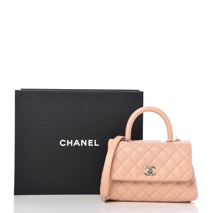 Chanel Caviar Quilted Mini Coco Handle Flap Light Pink 10 of 10