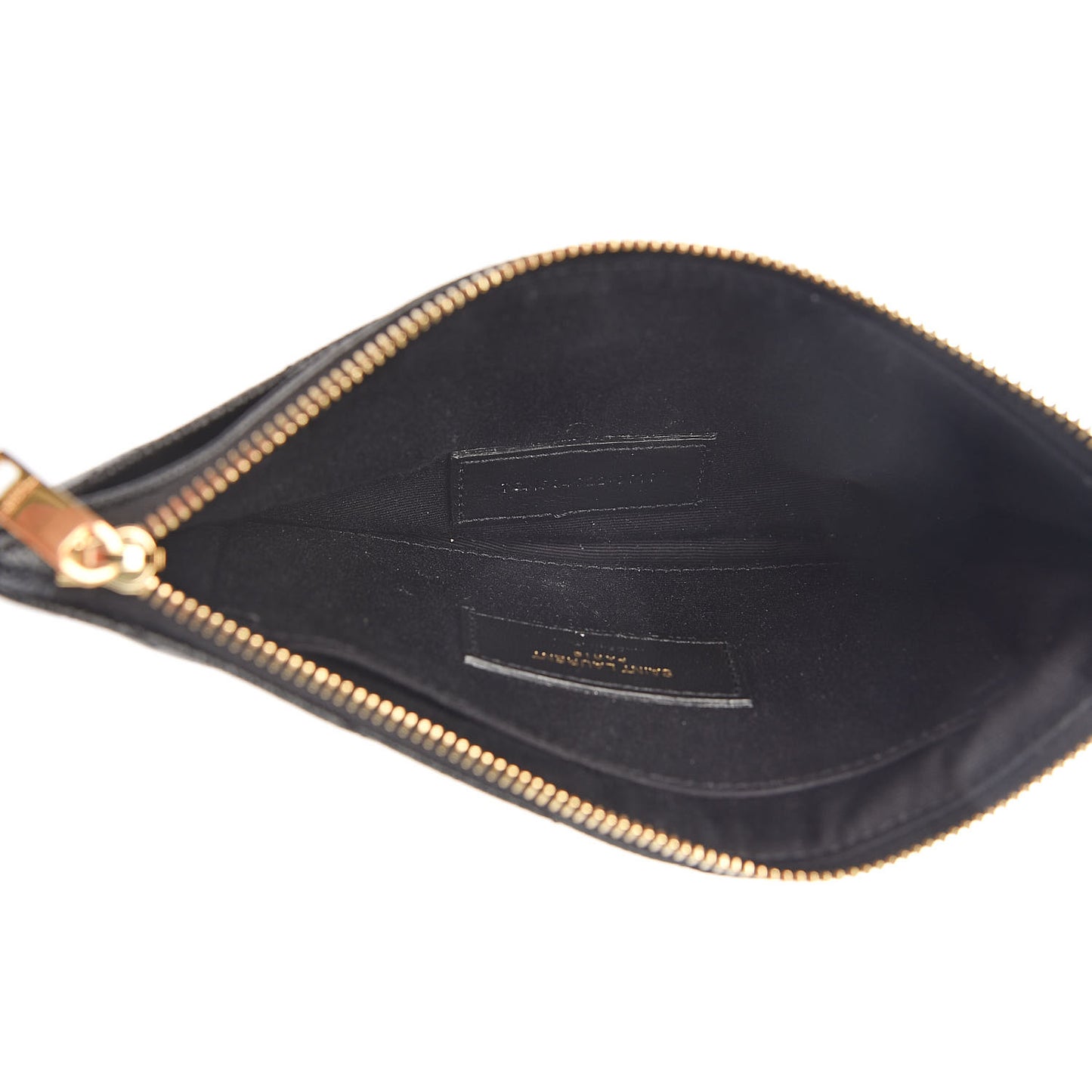 Grain De Poudre Chevron Monogram Bill Pouch Black