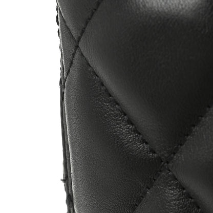 Balenciaga Calfskin Quilted Paris Shopper Tote Black 11 of 12