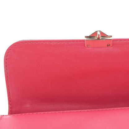 Valentino Garavani Vitello Medium Glam Lock Rockstud Flap Deep Rose 10 of 11