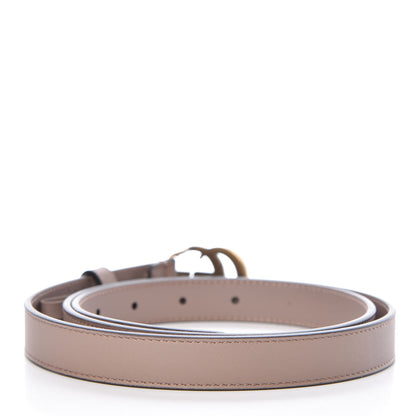 Gucci Calfskin Double G 20mm Belt 90 36 Porcelain Rose 3 of 7
