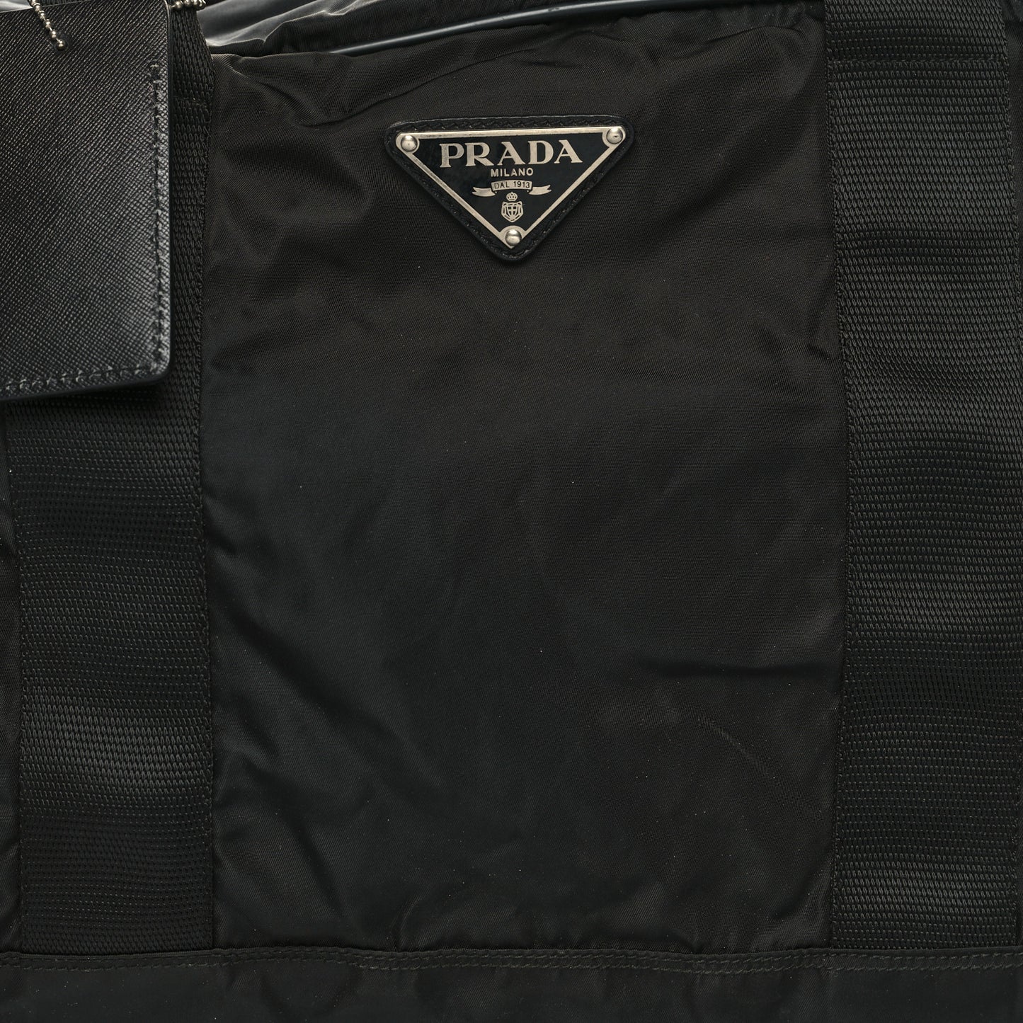 Tessuto Nylon Saffiano Viaggio Duffle Black