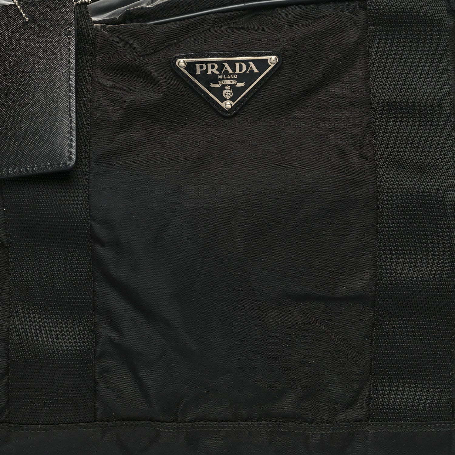 Prada Tessuto Nylon Saffiano Viaggio Duffle Black 6 of 14