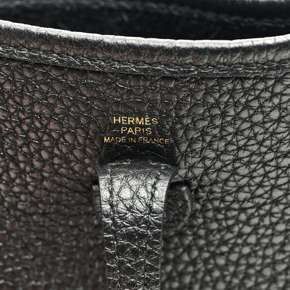 Hermes Taurillon Clemence Evelyne TPM Black 6 of 11