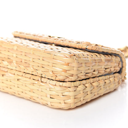 Gucci Glazed Wicker Mini Cestino Shoulder Bag Natural 7 of 11