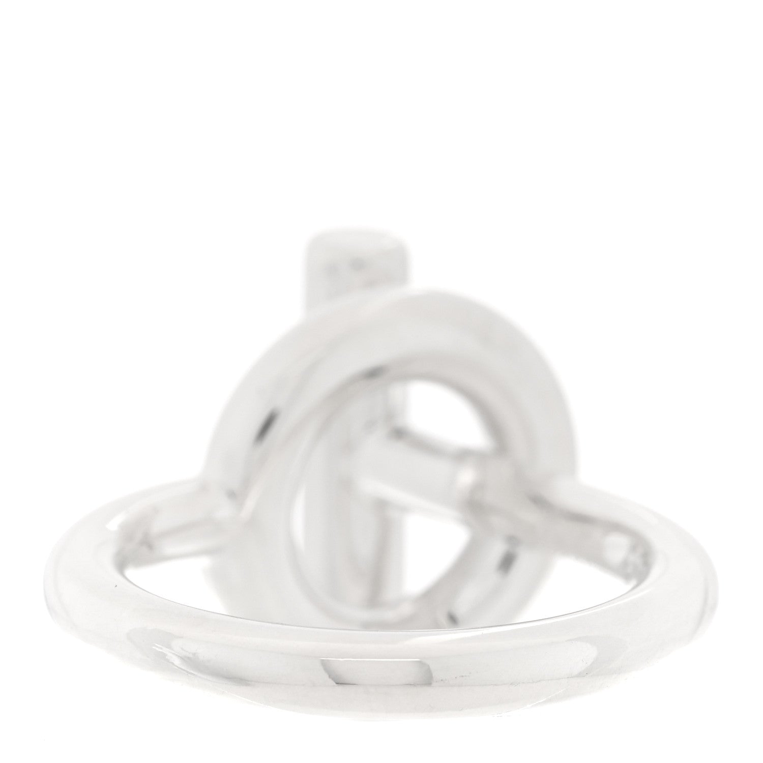 Hermes Sterling Silver GM Echappee Ring 54 6.75 3 of 5