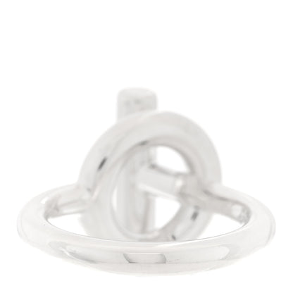 Hermes Sterling Silver GM Echappee Ring 54 6.75 3 of 5
