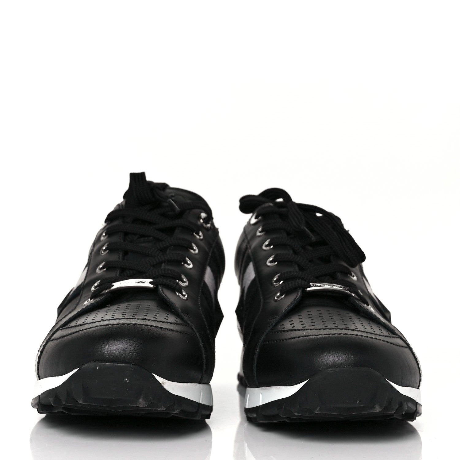 Jimmy Choo Calfskin Mens Star Stud Sneaker 44 Black 3 of 9