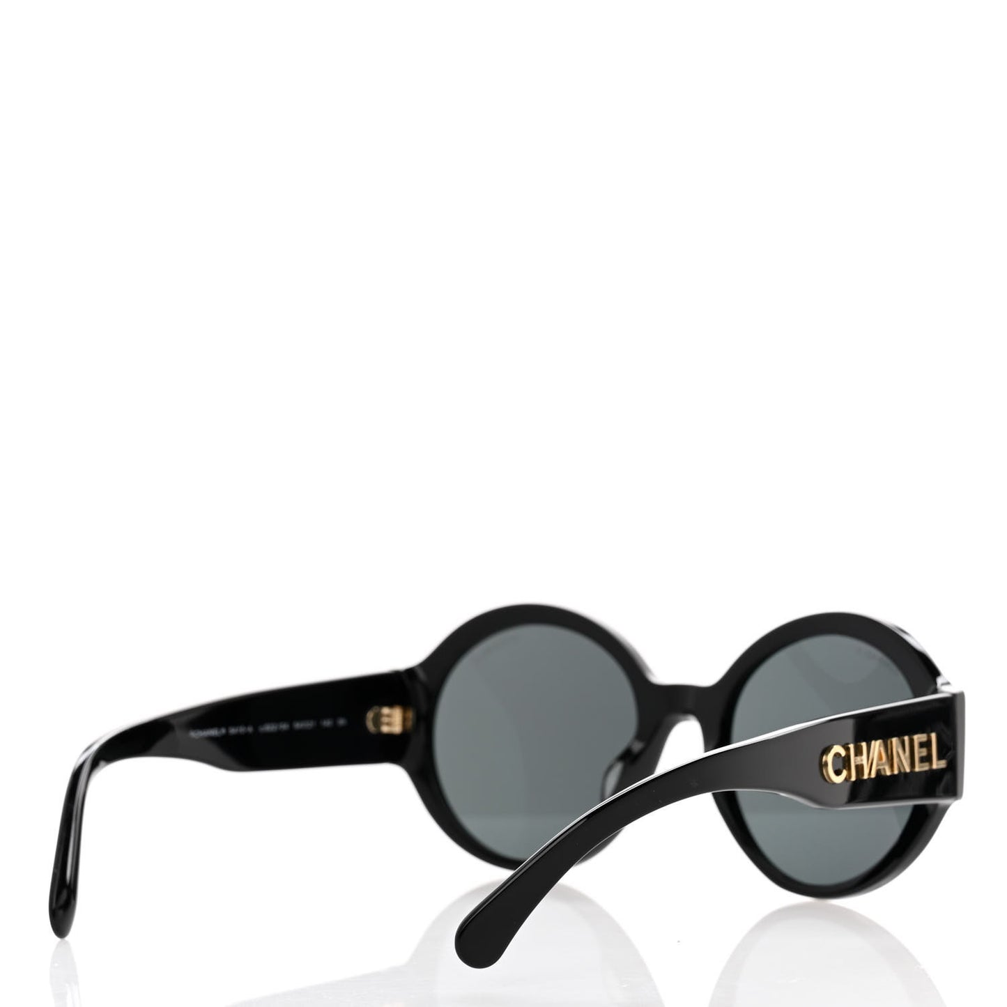 Acetate Round Sunglasses 5410 Black
