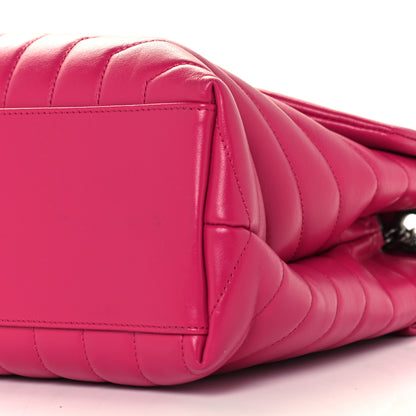 Saint Laurent Calfskin Y Quilted Monogram Medium Loulou Chain Satchel Freesia 10 of 10