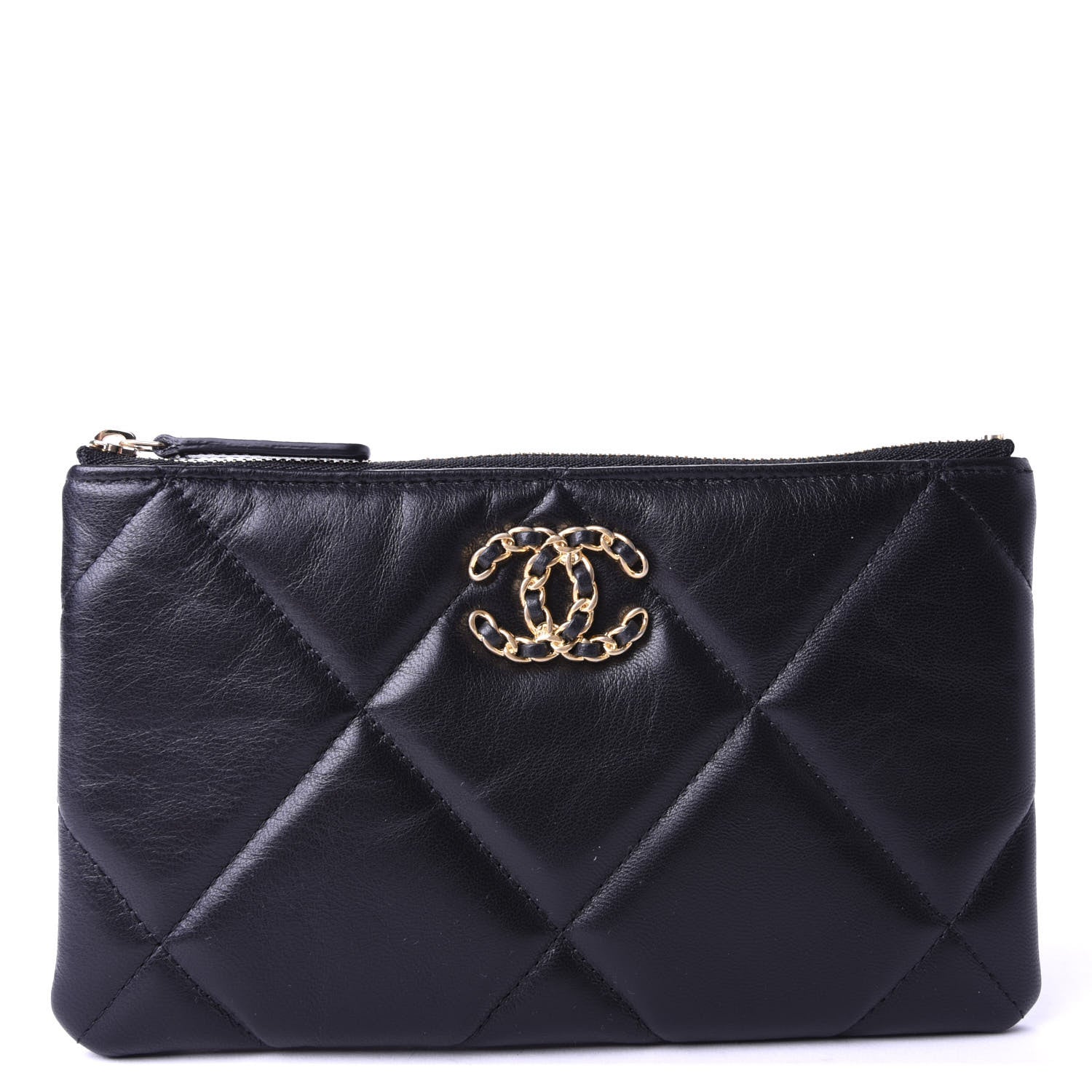 Chanel Goatskin Quilted 19 Cosmetic Case Black 1 of 8