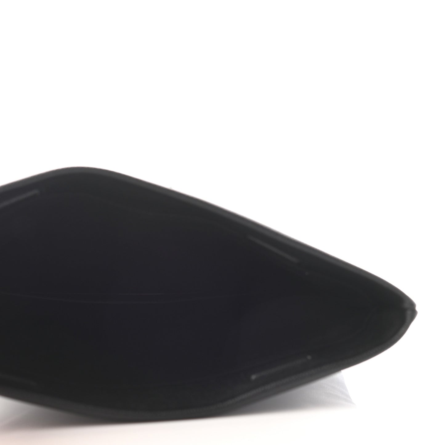 Grain De Poudre West Hollywood Monogram Fold Over Clutch Black