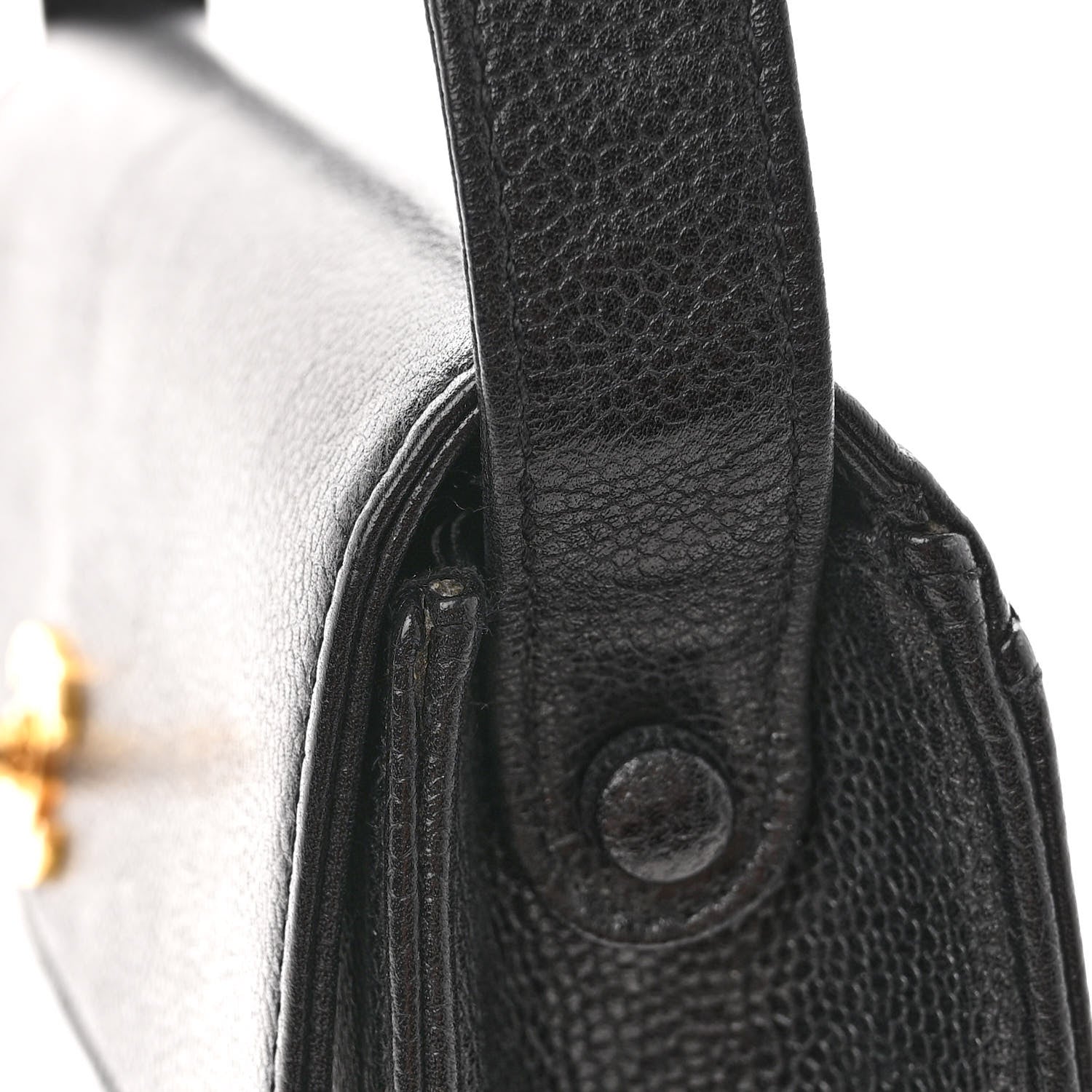 Chanel Caviar Flap Shoulder Bag Black 12 of 13