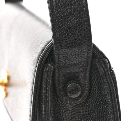 Chanel Caviar Flap Shoulder Bag Black 12 of 13