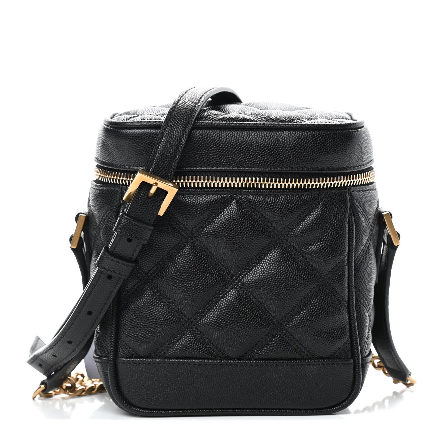 Grain de Poudre Quilted 80's Vanity Bag Black