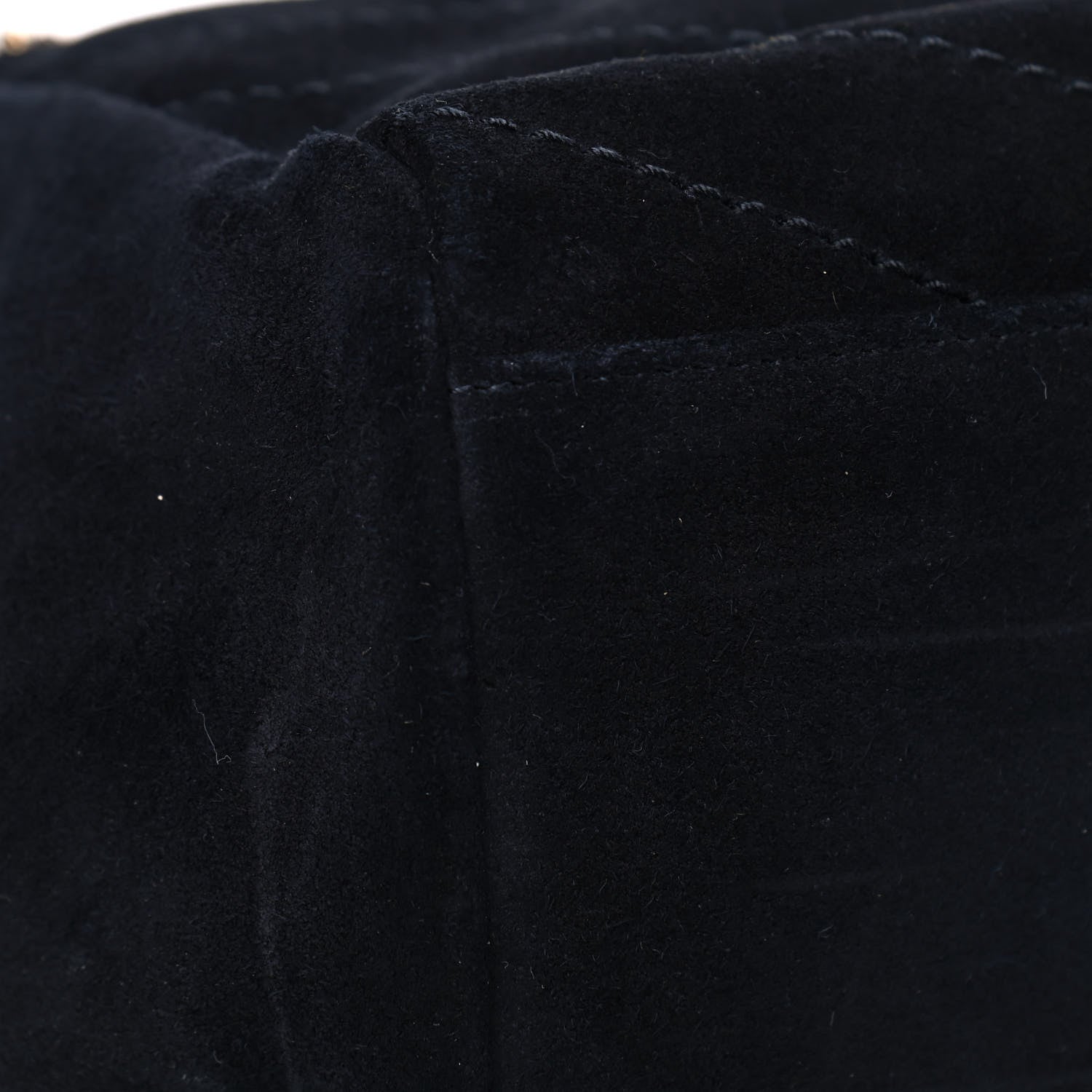 Saint Laurent Suede Chevron Monogram Small Nolita Black 7 of 8