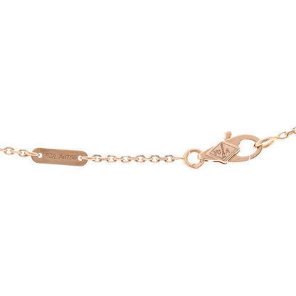 Van Cleef & Arpels 18K Rose Gold Diamond Mini Frivole Pendant Necklace 4 of 5