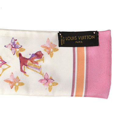 Louis Vuitton Silk Watercolor Aquarelle Bandeau White 4 of 4