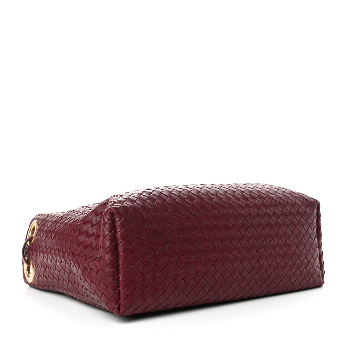 Nappa Intrecciato Medium Garda Bag Dark Red