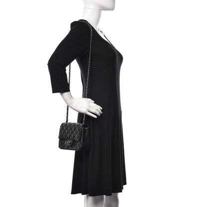 Chanel Lambskin Quilted Mini Square Flap Black 2 of 15